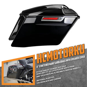 lu000704 hcmotorku stretched hard saddlebags speaker cover touring 2019 black feature 1