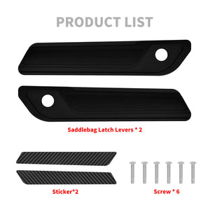 CNC Aluminum Saddlebag Latch Covers for Harley Touring '14-'25 | HCmotorku