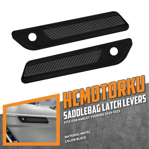 CNC Aluminum Saddlebag Latch Covers for Harley Touring '14-'25 | HCmotorku