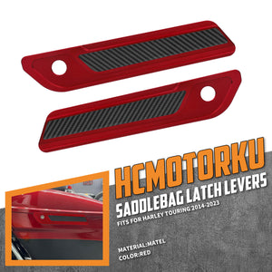 CNC Aluminum Saddlebag Latch Covers for Harley Touring '14-'25 | HCmotorku