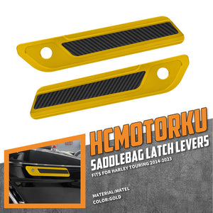 CNC Aluminum Saddlebag Latch Covers for Harley Touring '14-'25 | HCmotorku