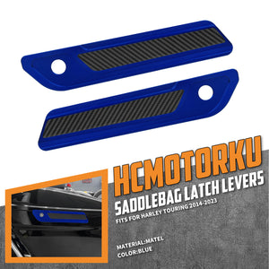 CNC Aluminum Saddlebag Latch Covers for Harley Touring '14-'25 | HCmotorku