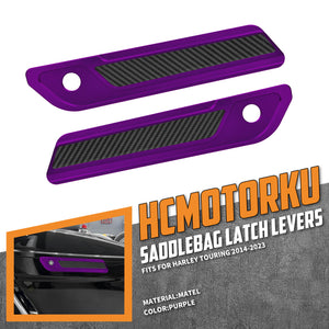 CNC Aluminum Saddlebag Latch Covers for Harley Touring '14-'25 | HCmotorku