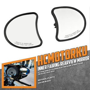 Inner Fairing Mount Mirrors for Harley Street Glide Electra Glide '14-'24 | HCmotorku