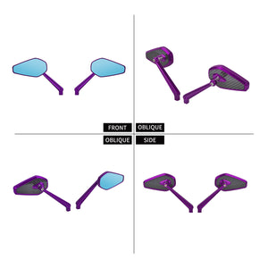 mi002901 hcmotorku rearview mirror harley touring 8mm black multi angle