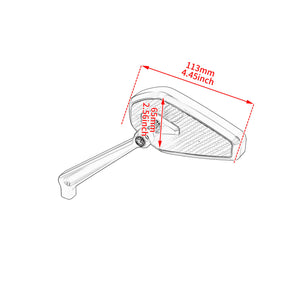 mi002901 hcmotorku rearview mirror harley touring 8mm black size
