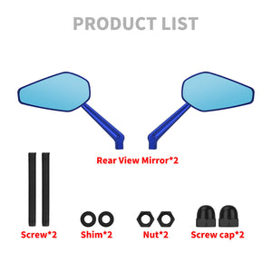 mi002904 hcmotorku rearview mirror harley touring 8mm blue product list