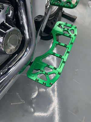 pe011307 hcmotorku wide rider floorboards touring 1986 green effect