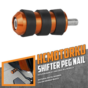 pe014207 hcmotorku non slip shifter peg sportster 1984 orange feature