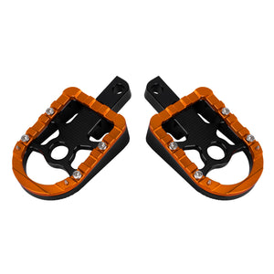 pe017307 hcmotorku cnc aluminum passenger footpegs softail 2017 orange front