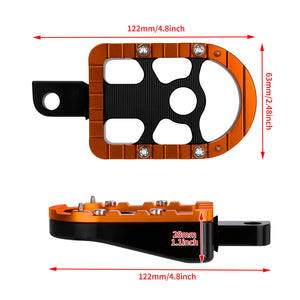 pe017307 hcmotorku cnc aluminum passenger footpegs street glide 2017 orange size