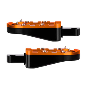 pe017307 hcmotorku cnc aluminum passenger footpegs touring 2025 orange side