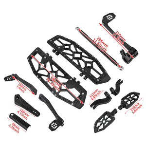 All-in-One CNC Floorboard Kit w/Carbon Fiber Trim for Harley Touring '14-'25 | HCmotorku