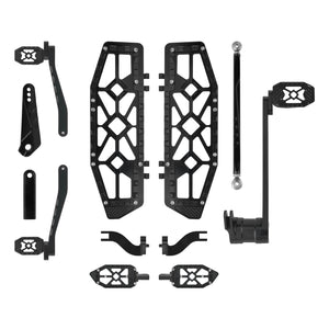 All-in-One CNC Floorboard Kit w/Carbon Fiber Trim for Harley Touring '14-'25 | HCmotorku