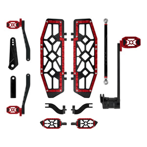All-in-One CNC Floorboard Kit w/Carbon Fiber Trim for Harley Touring '14-'25 | HCmotorku