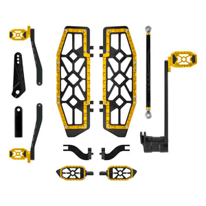 All-in-One CNC Floorboard Kit w/Carbon Fiber Trim for Harley Touring '14-'25 | HCmotorku