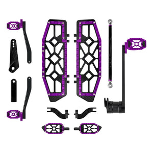 All-in-One CNC Floorboard Kit w/Carbon Fiber Trim for Harley Touring '14-'25 | HCmotorku