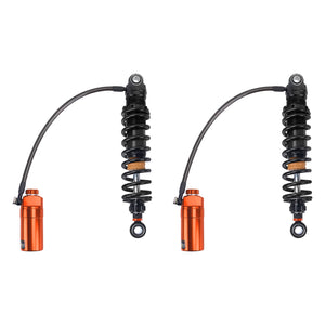 Orange Reservoir Remote Adjustable Rear Shocks Suspension For Harley Touring '14-'26丨HCmotorku