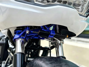 CNC Aluminum Steering Damper Bracket for Harley Road Glide '15-'24 | HCmotorku