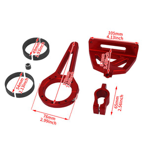 CNC Aluminum Steering Damper Bracket for Harley Road Glide '15-'24 | HCmotorku