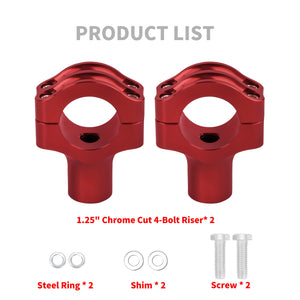 Motorcycles 1.25" Handlebar Risers Mount Clamp for Harley Honda Indian | HCmotorku