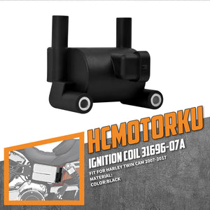 Direct Fit Ignition Coil 31696-07A for Harley Twin Cam '07-'17 | HCmotorku