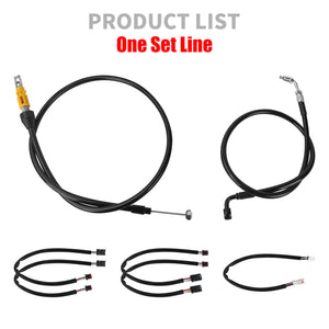 Brake Throttle Clutch Cable 15"-17" Handlebar for Harley Softail Breakout '25-Up丨HCmotorku