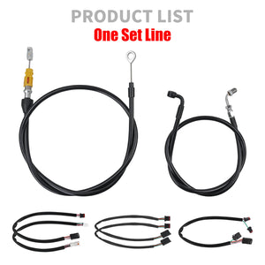 Black Extension Kit with Clutch Cable for Harley Softail '18-'24 | HCmotorku