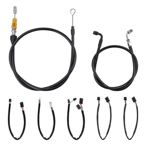 Black Extension Kit with Clutch Cable for Harley Softail '18-'24 | HCmotorku