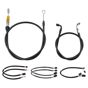 Black Extension Kit with Clutch Cable for Harley Softail '18-'24 | HCmotorku