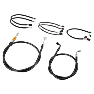 Black Extension Kit with Clutch Cable for Harley Softail '18-'24 | HCmotorku
