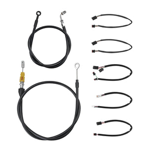 Black Extension Wire Cable Kit for Harley Low Rider ST '20-'24 | HCmotorku