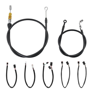 Black Extension Wire Cable Kit for Harley Low Rider ST '20-'24 | HCmotorku