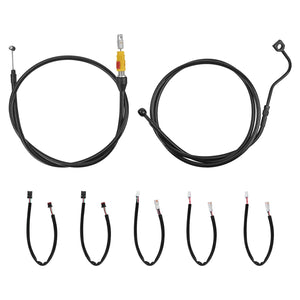 Extended Throttle and Brake Cable Kit for Harley Street Glide 2023.5-Up | HCmotorku