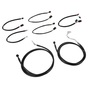 Black Throttle Line Clutch Cable Extension Kit for Harley Touring '17-'20 | HCmotorku