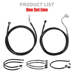 Black Throttle Line Clutch Cable Extension Kit for Harley Touring '17-'20 | HCmotorku