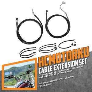 15-17" Handlebar Throttle Cable for Harley Road King '17-'20 | HCmotorku