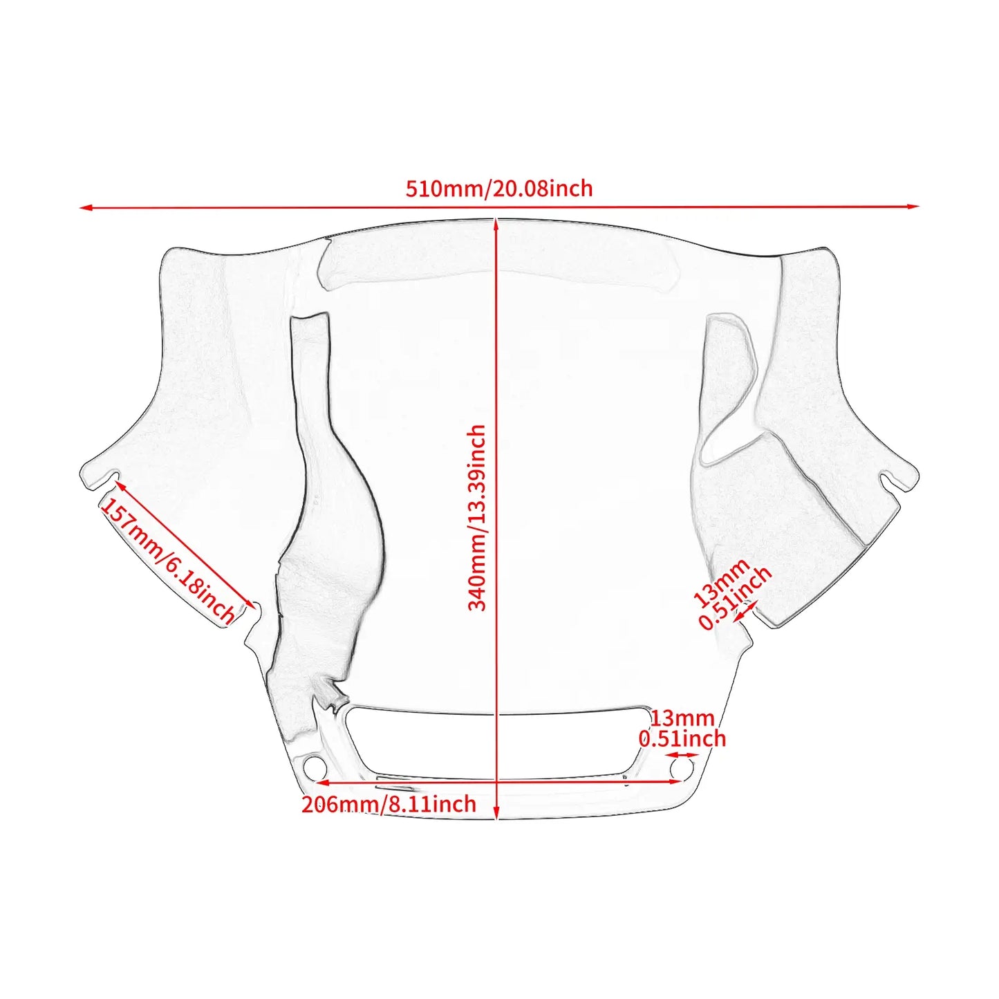 8.5" Performance Windshield Dark Smoke for Harley Low Rider ST 2022-2025 | HCmotorku