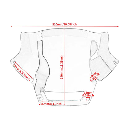 8.5" Performance Windshield Dark Smoke for Harley Low Rider ST 2022-2025 | HCmotorku
