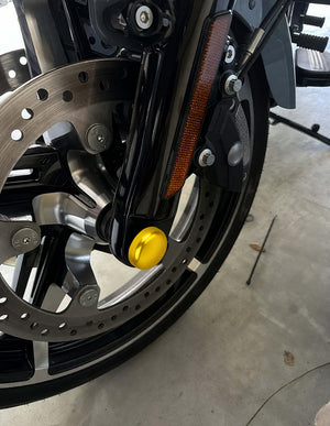 Premium Front Axle Nut Caps for 24'-25' Harley Street Glide & Road Glide | HCmotorku