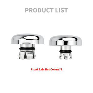 Premium Front Axle Nut Caps for 24'-25' Harley Street Glide & Road Glide | HCmotorku