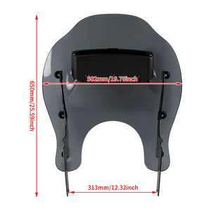 Quick Detach Vented Windshield for Harley Road King Models 1994-2025 | HCmotorku