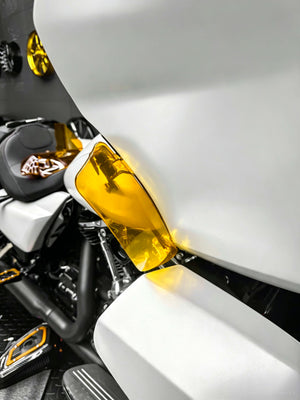 Adjustable Side Wind Deflectors Air Deflectors for Harley Touring Road Glide | HCmotorku