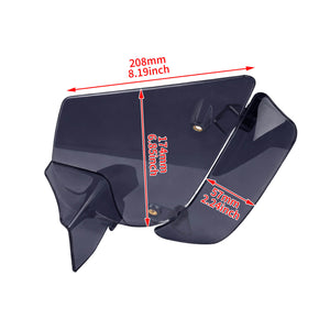 Adjustable Side Wind Deflectors Air Deflectors for Harley Touring Road Glide | HCmotorku