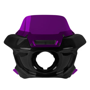 zhfr0035 jg hcmotorku headlight fairing with windshield dyna 2007 purple front