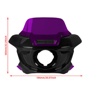 zhfr0035 jg hcmotorku headlight fairing with windshield dyna 2009 purple size