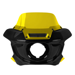 zhfr0037 jg hcmotorku headlight fairing with windshield dyna 2015 yellow front