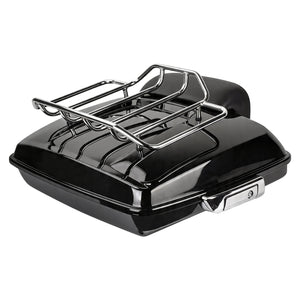 zhlu0036 jg hcmotorku low profile razor tour pack top rack harley touring 2024 chrome front
