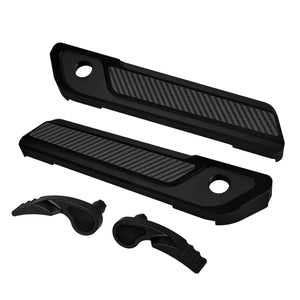 zhlu0048 jg hcmotorku saddlebag latch lid lifter covers road glide 2017 black front