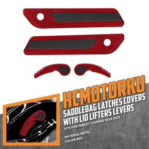 zhlu0050 jg hcmotorku saddlebag latch lid lifter covers touring 2020 red feature